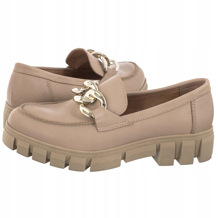 Dámské polobotky Obuv Nessi Béžová 21085 122