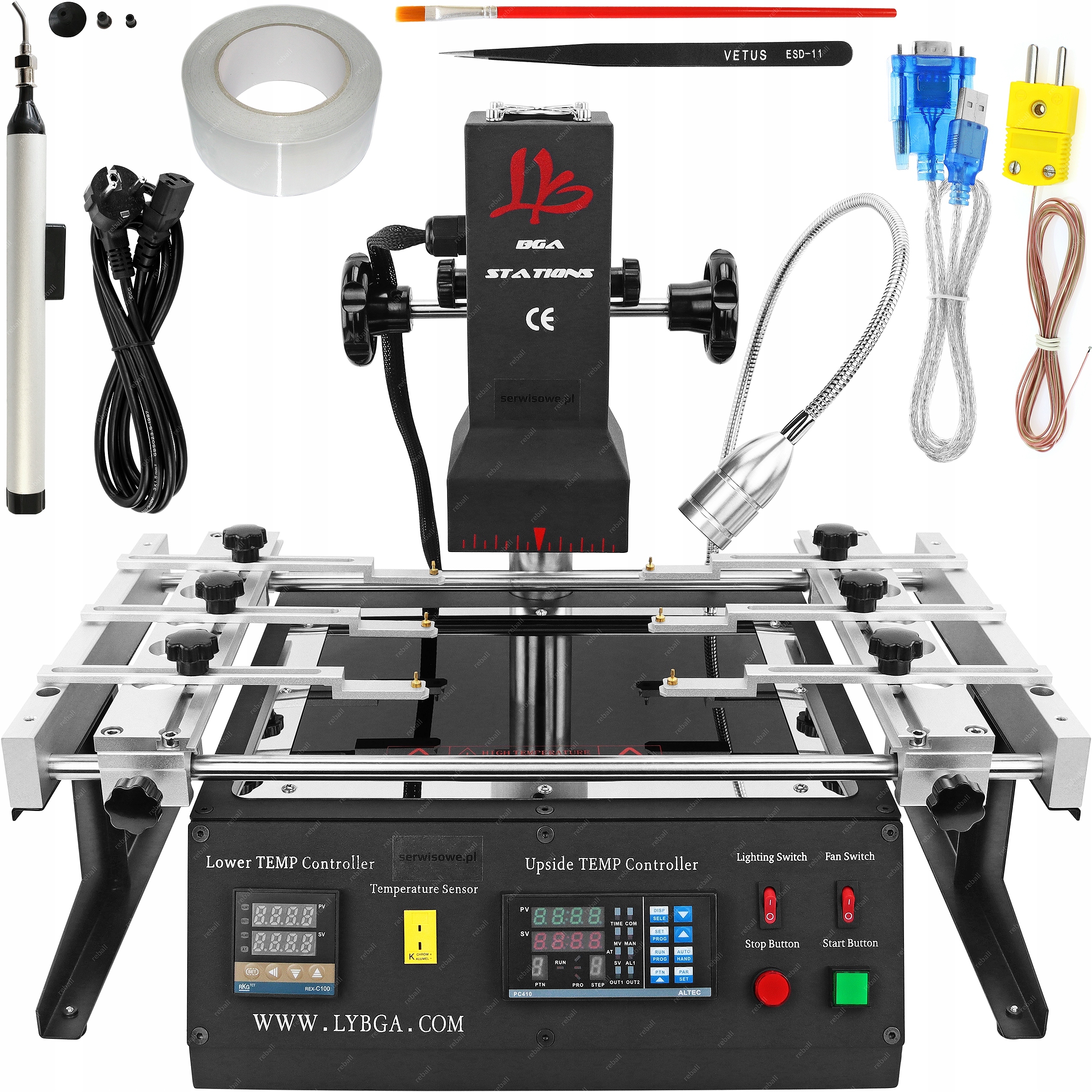 STACJA LUTOWNICZA BGA IR LY IR6500 (MOD) 2300W USB