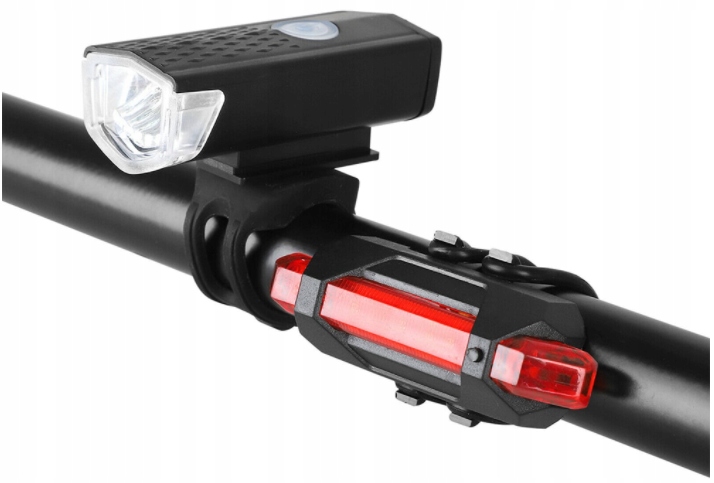 Zestaw LED tył przód na USB lampka rowerowa 2 szt. Kod producenta C518
