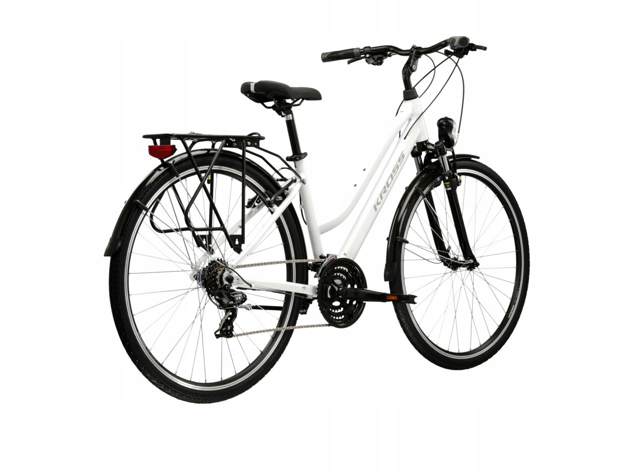 Rower trekkingowy Kross Trans 1.0 28 cali Rama M 17" biały 2025