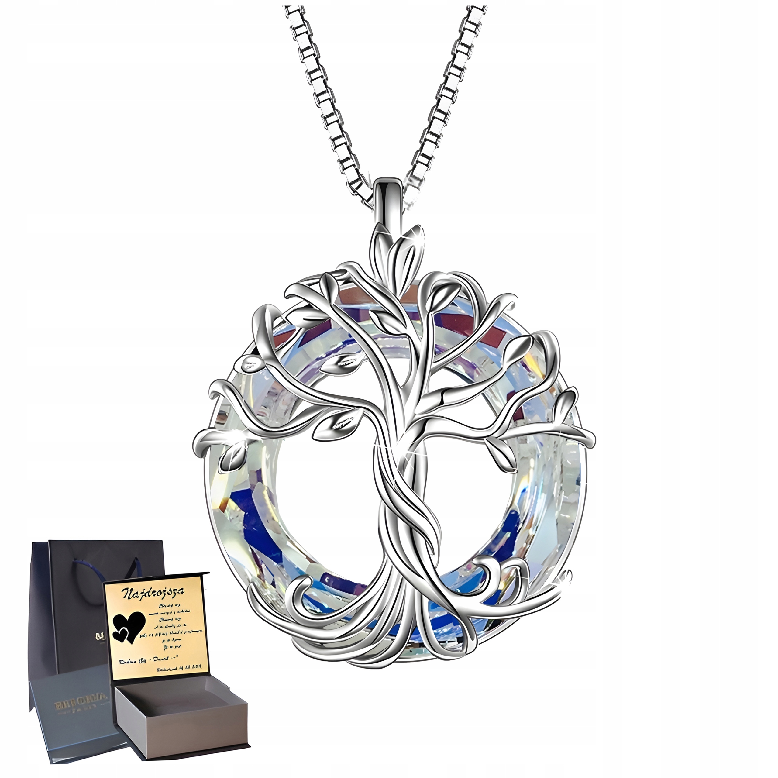 Stříbrný náhrdelník Stříbro 925 Přívěsek Strom Dárek pro ženu Dárek