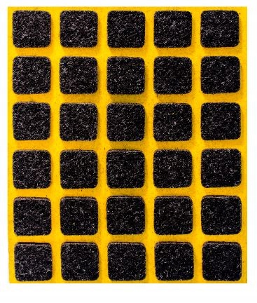 

Zestaw 10 sztuk podkładka filcowa czarna 15x15
