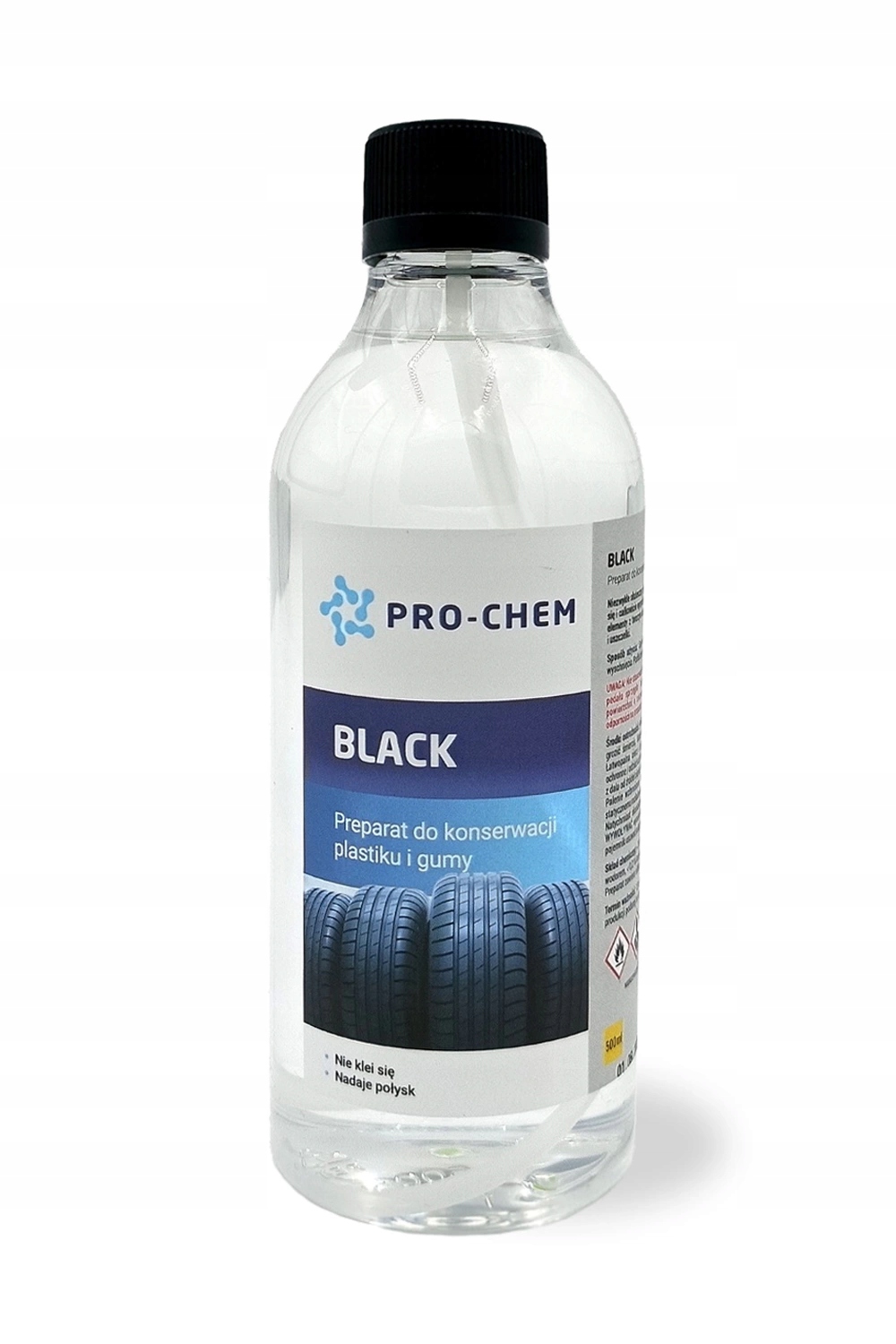 Black Czernidło Do Plastików Zderzaków Opon 0,5 L Pro-chem