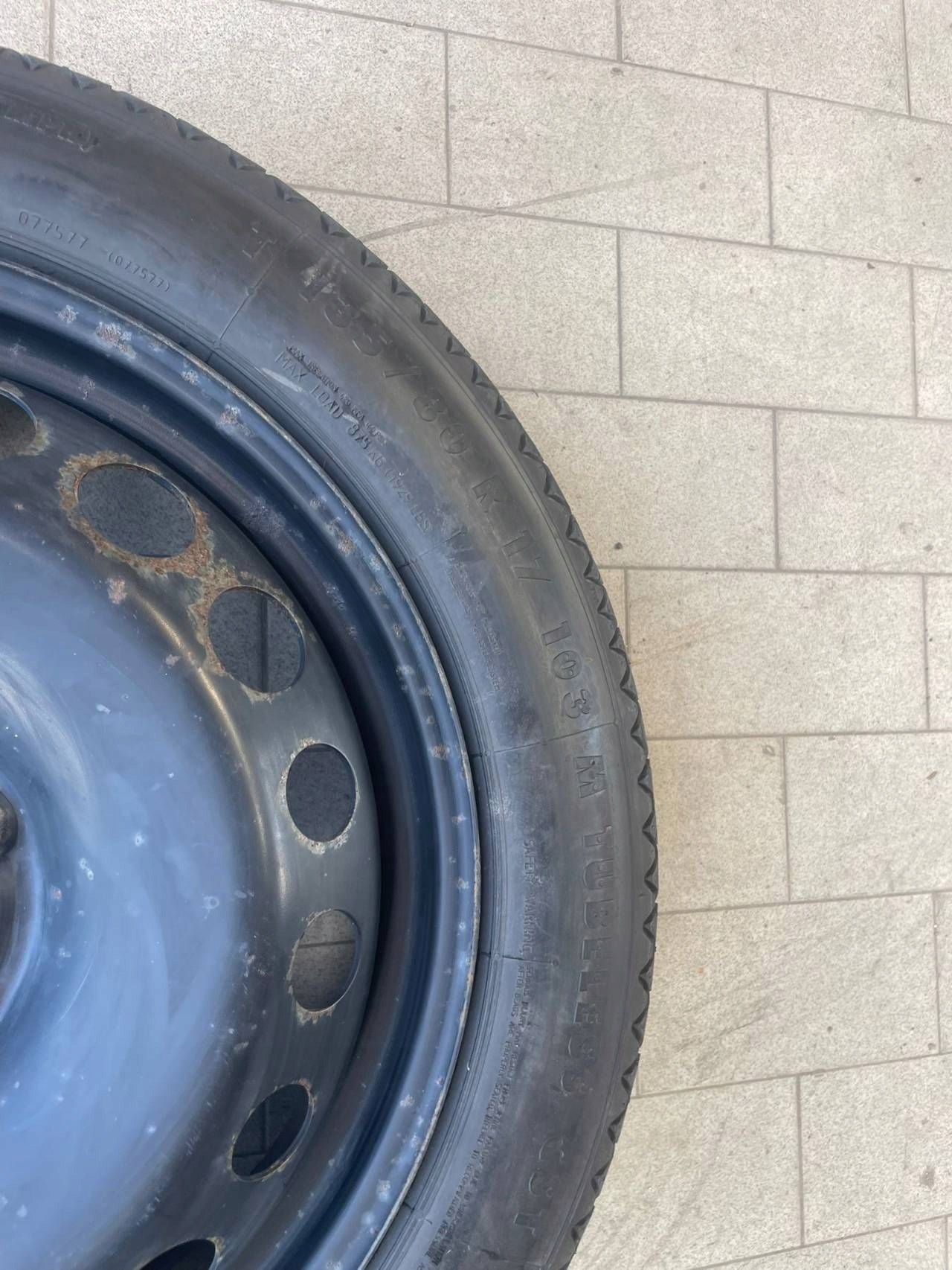 wheel spare spare 17' Renault Espace V Continental 135/80