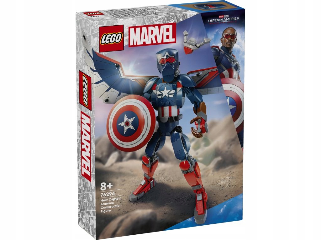 Lego 76296 Heroes Figurka nového Kapitána Ameriky