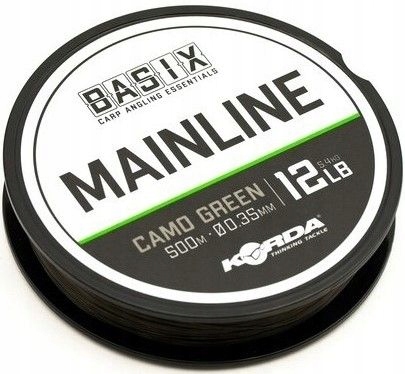 Żyłka Korda Basix Main Line 0,35mm 500m Camo Green