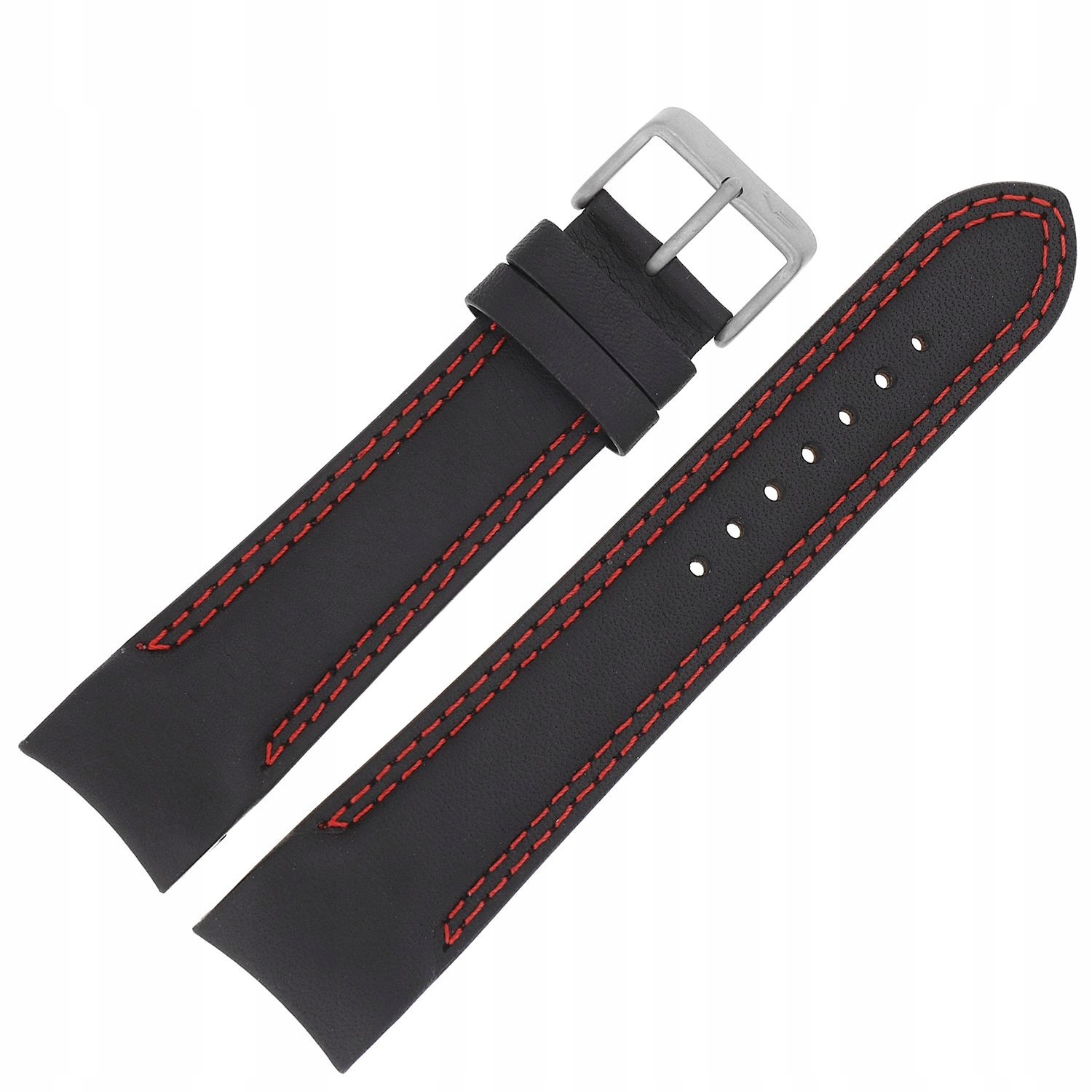 Pásek Rocket N1 Kůže (5149) černý s červenou p. matnou kl.