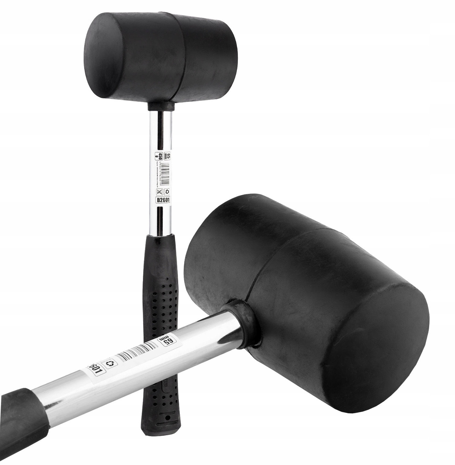 

Młotek Gumowy 65mm 450g Metalowa Rączka B2601