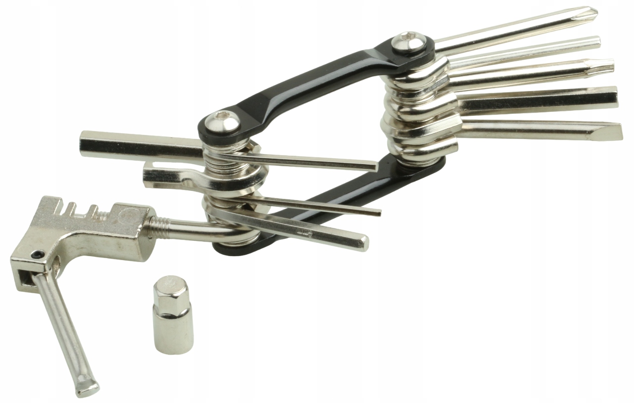 Multitool Rowerowy Z Prasą Do Łańcucha Imbusy Skuwacz Łańcucha Zestaw