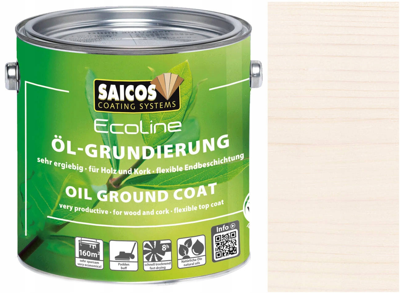 Saicos MultiTop Podkladový olej Biely 3408 0,75L