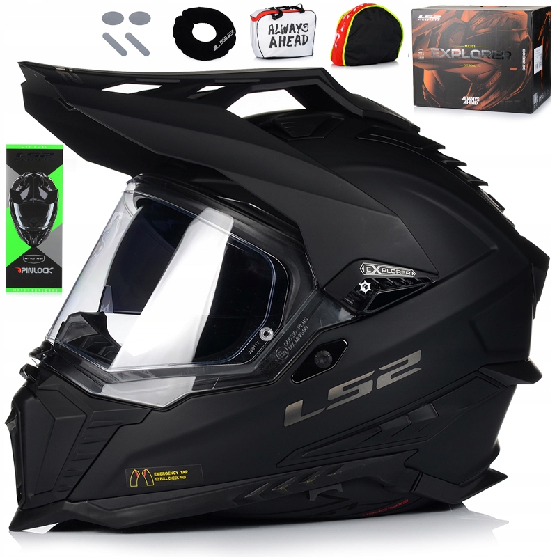 Motocyklová Prilba LS2 MX701 Explorer Sklolaminát Pinlock Blenda 22.06