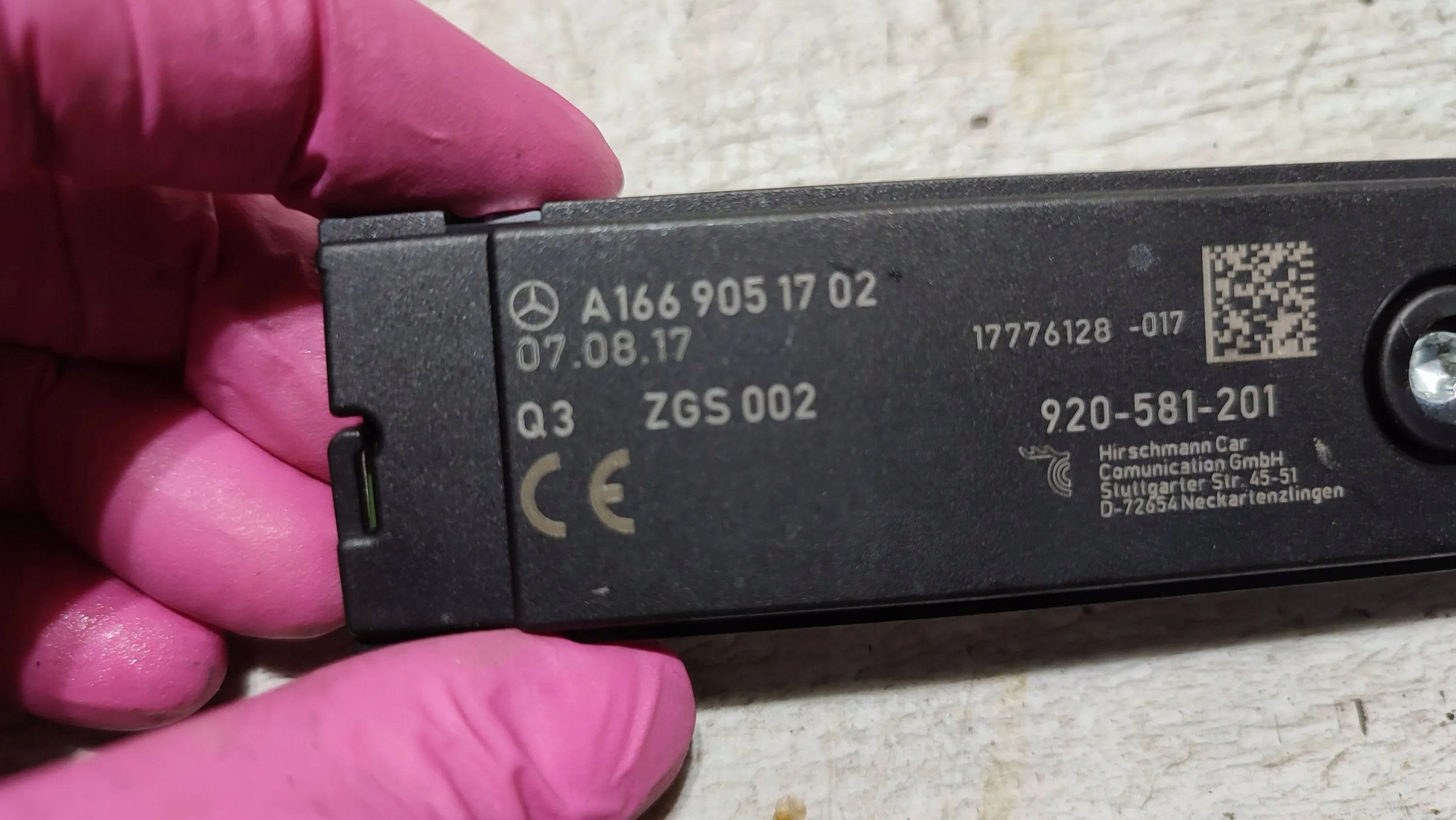 Mercedes-Benz A W176 2017 amplifier Anteny
