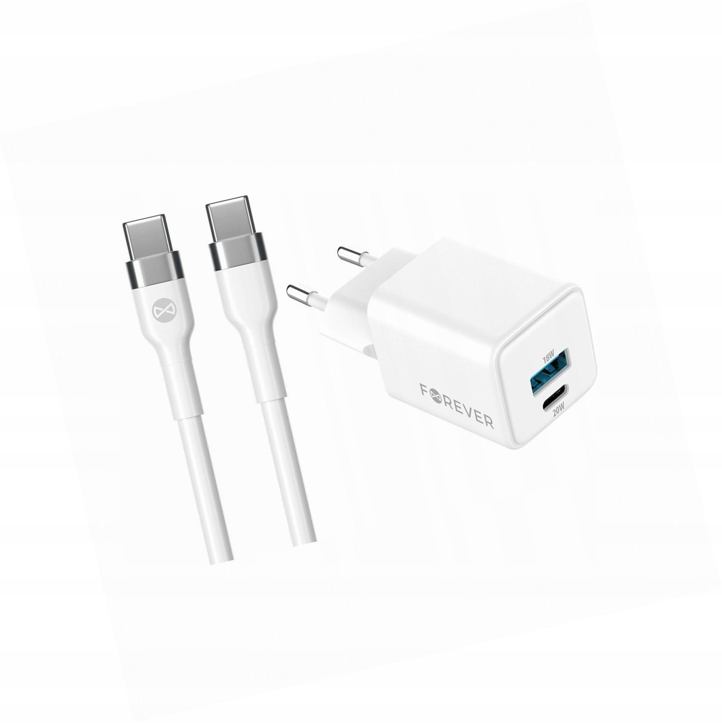 Szybka ładowarka GaN 20W Usb i Usb-c z kablem do Samsung Galaxy A26 5G