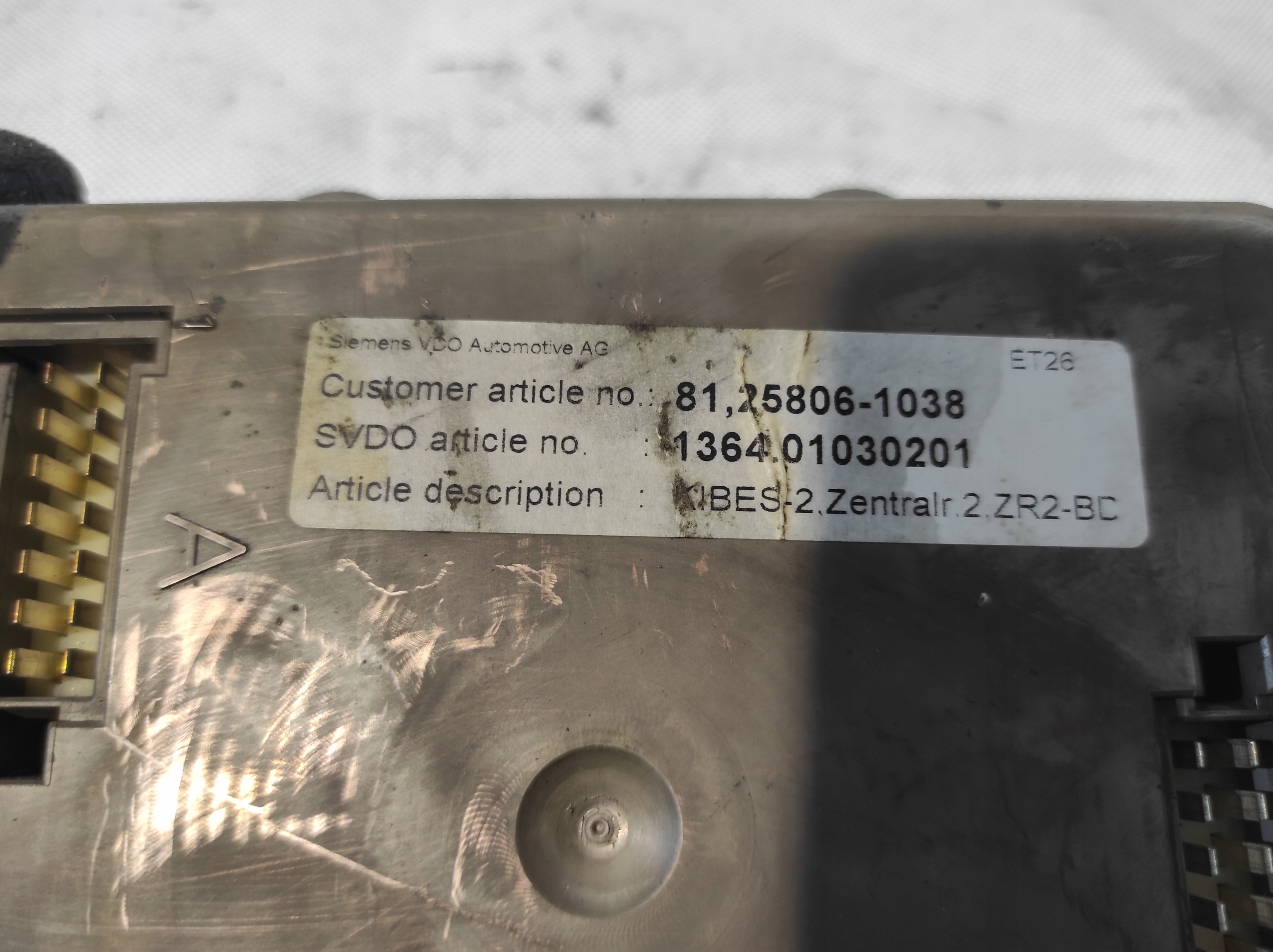 control unit module SIEMENS VDO D-78052 136421020101 81258061038