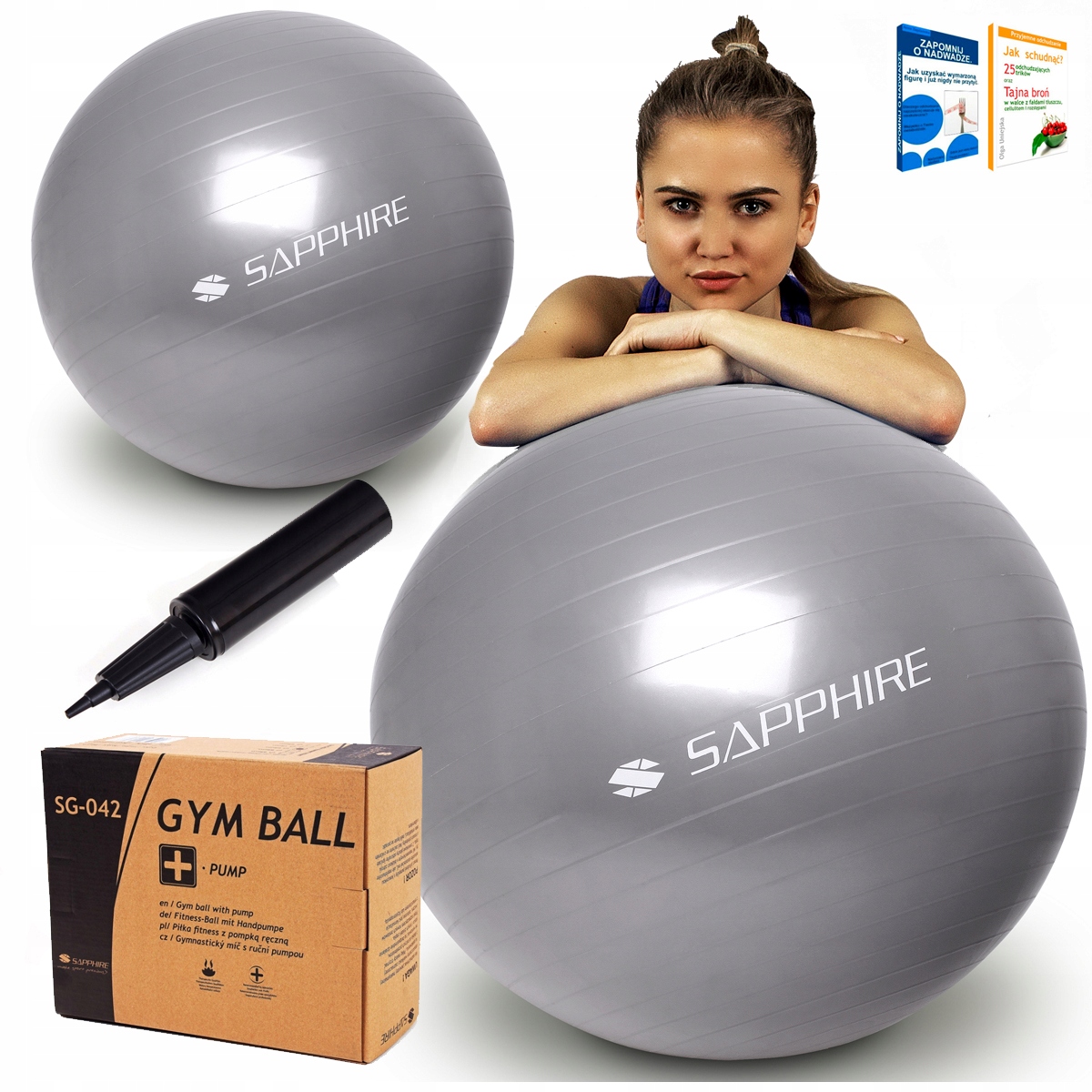 

Piłka gimnastyczna Fitness 65CM Rehabilitacyjna