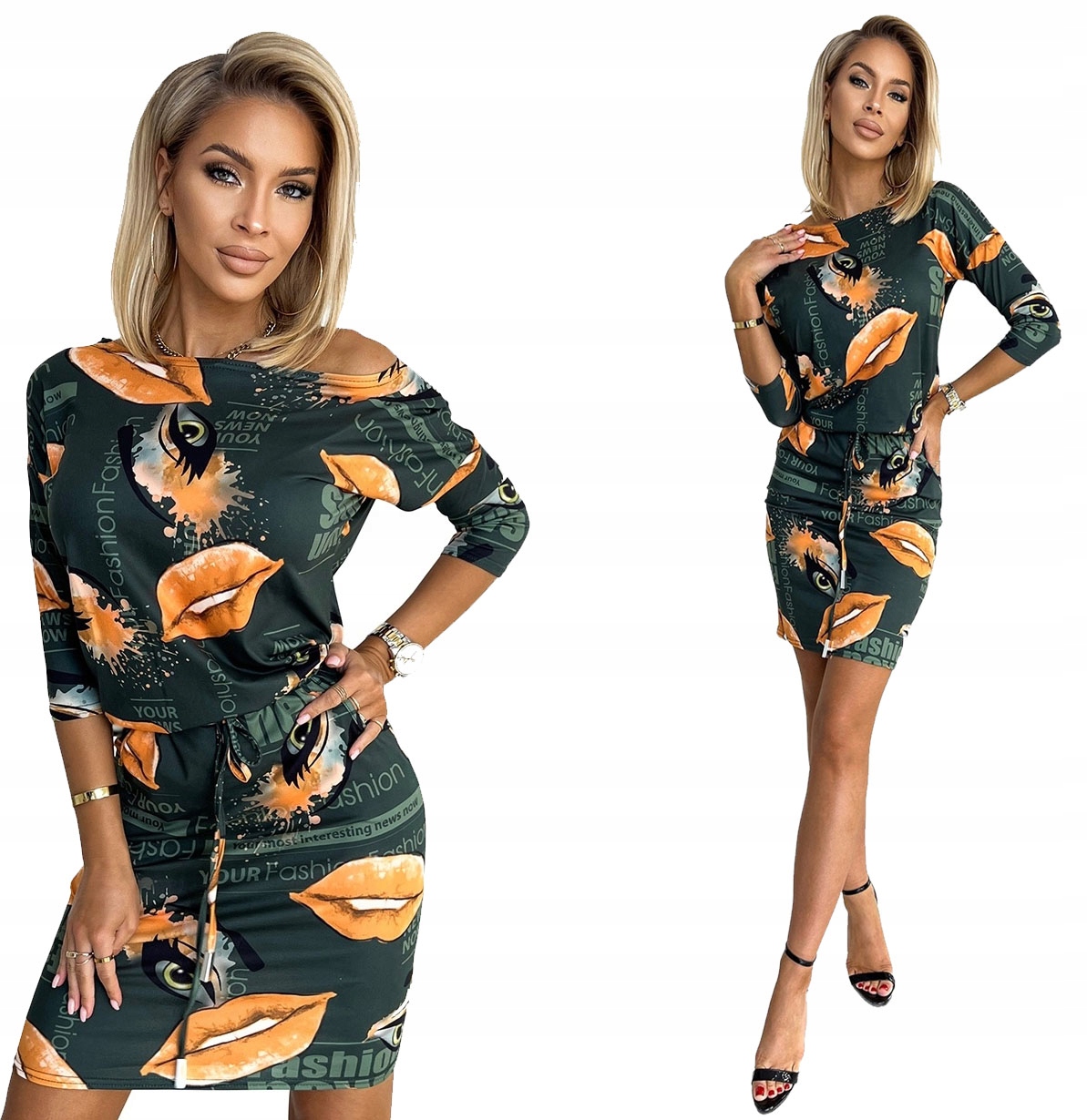 Sportovní Šaty S Kapsami A Zavazováním V Ústech, Xs