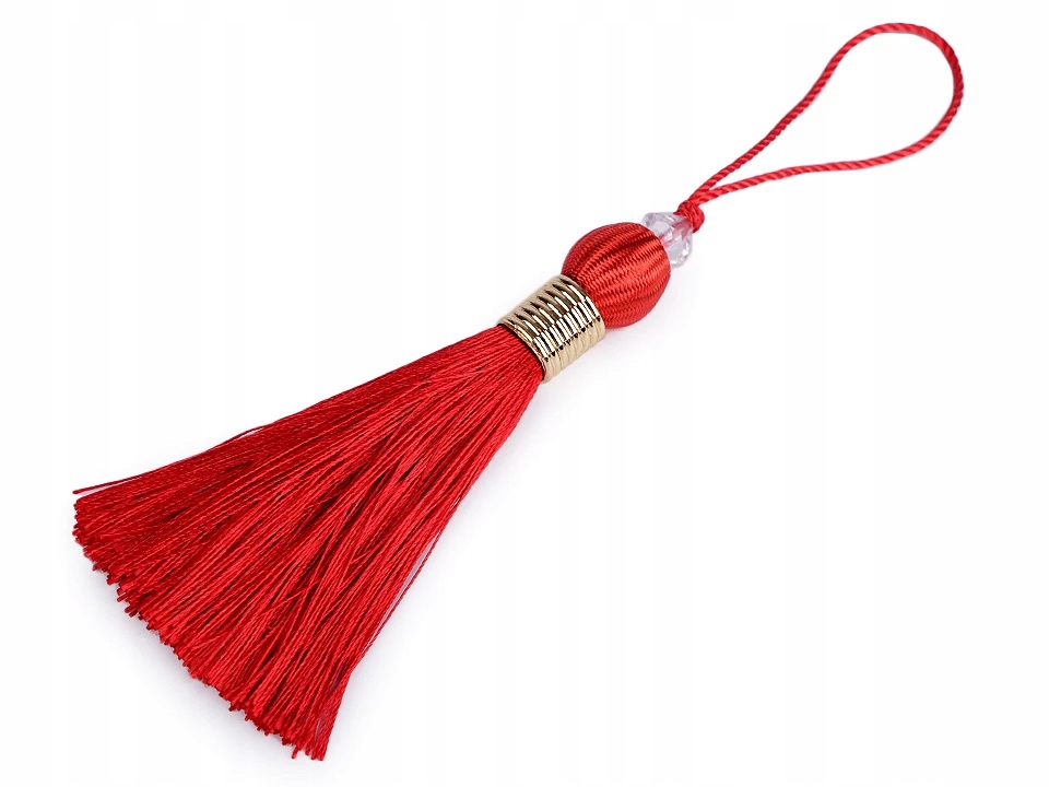 Štětec dlouhý 22-24 cm 20 ks 4 červený zlatý