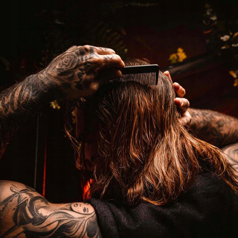 Angry Beards Grzebień do Brody i Stylizacji Włosów Dual Comb Materiał tworzywo naturalne