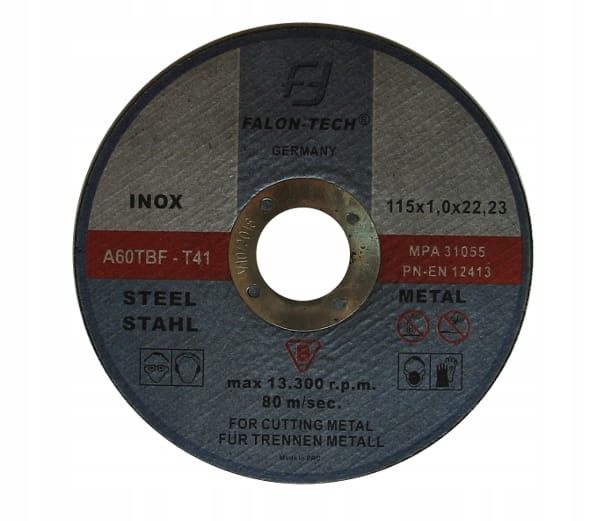 

Tarcza Do Cięcia Metalu Falon-tech Inox 115X1,0
