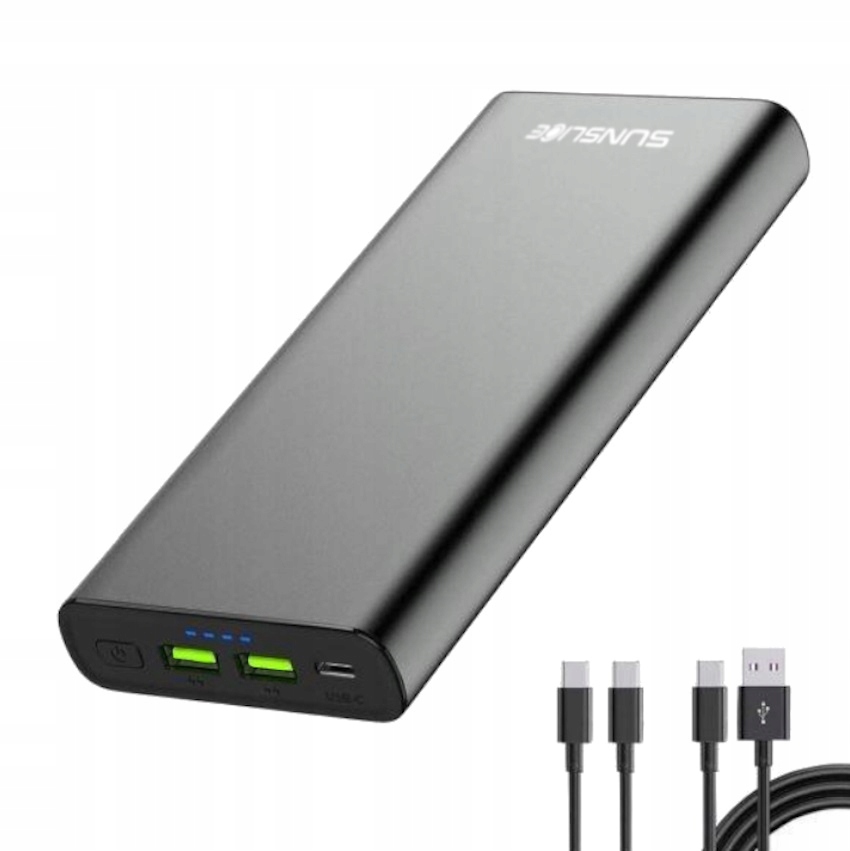 Powerbank Sunslice 26800mAh 18W/100W 3x Usb Notebook