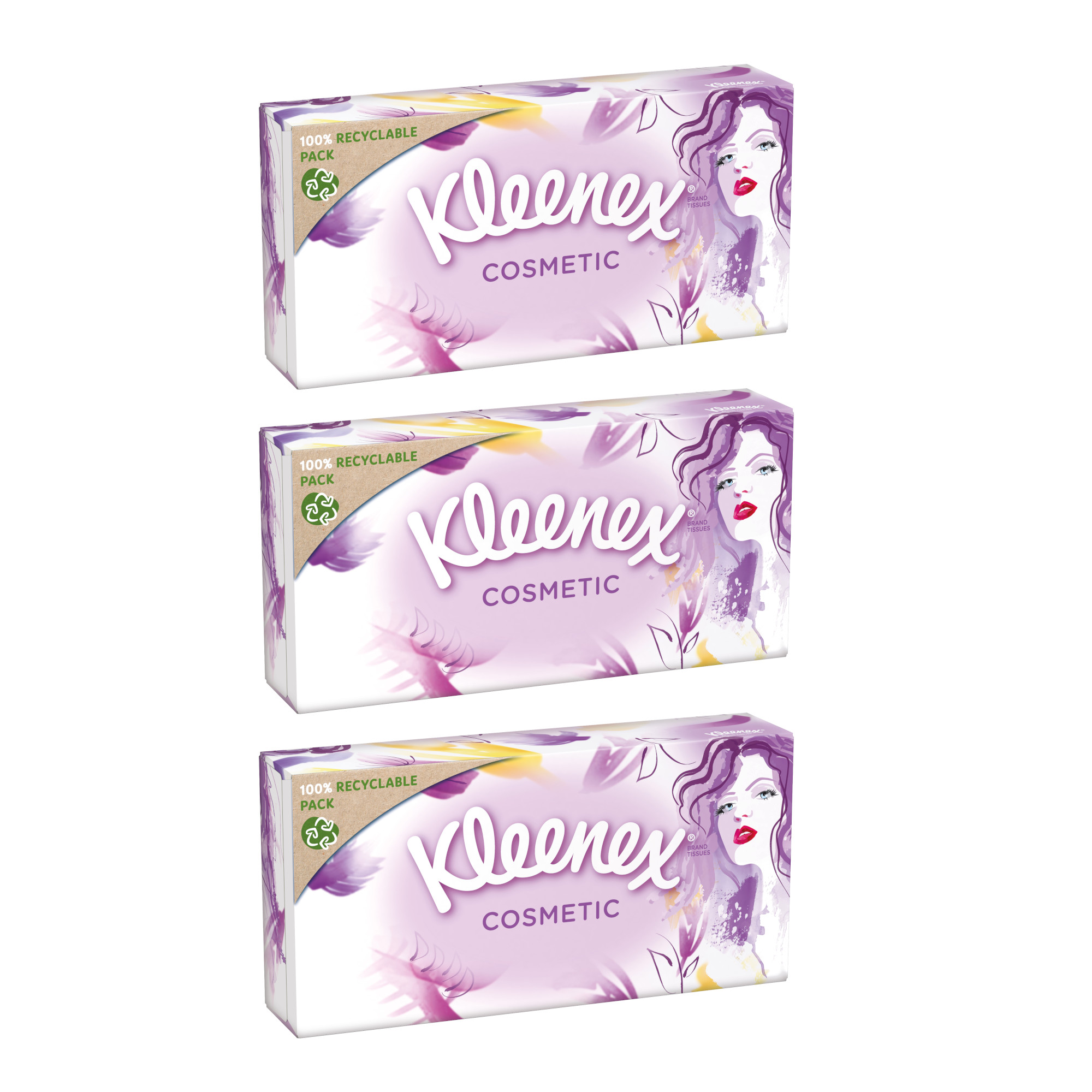 

Chusteczki higieniczne Kleenex Cosmetic 3x 80szt