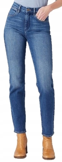 Kalhoty Wrangler Straight 658 High Rise W26RJX386 Jeans vel. W27/L32