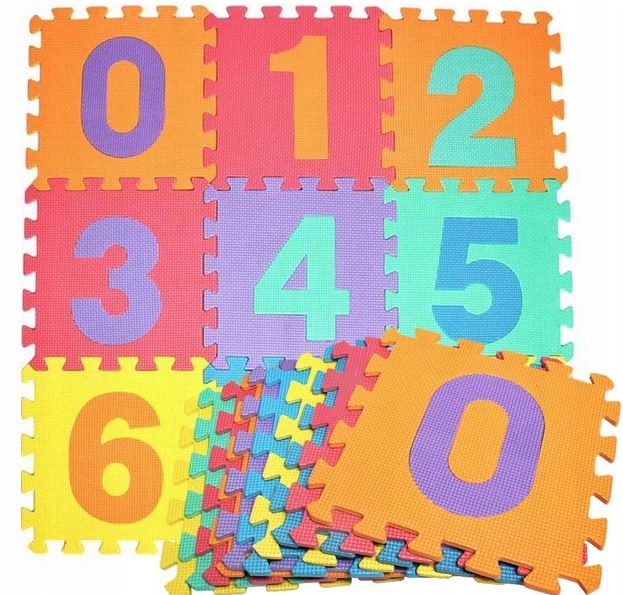 

Mata Piankowa Duże Puzzle 10 szt Cyfry 30x30