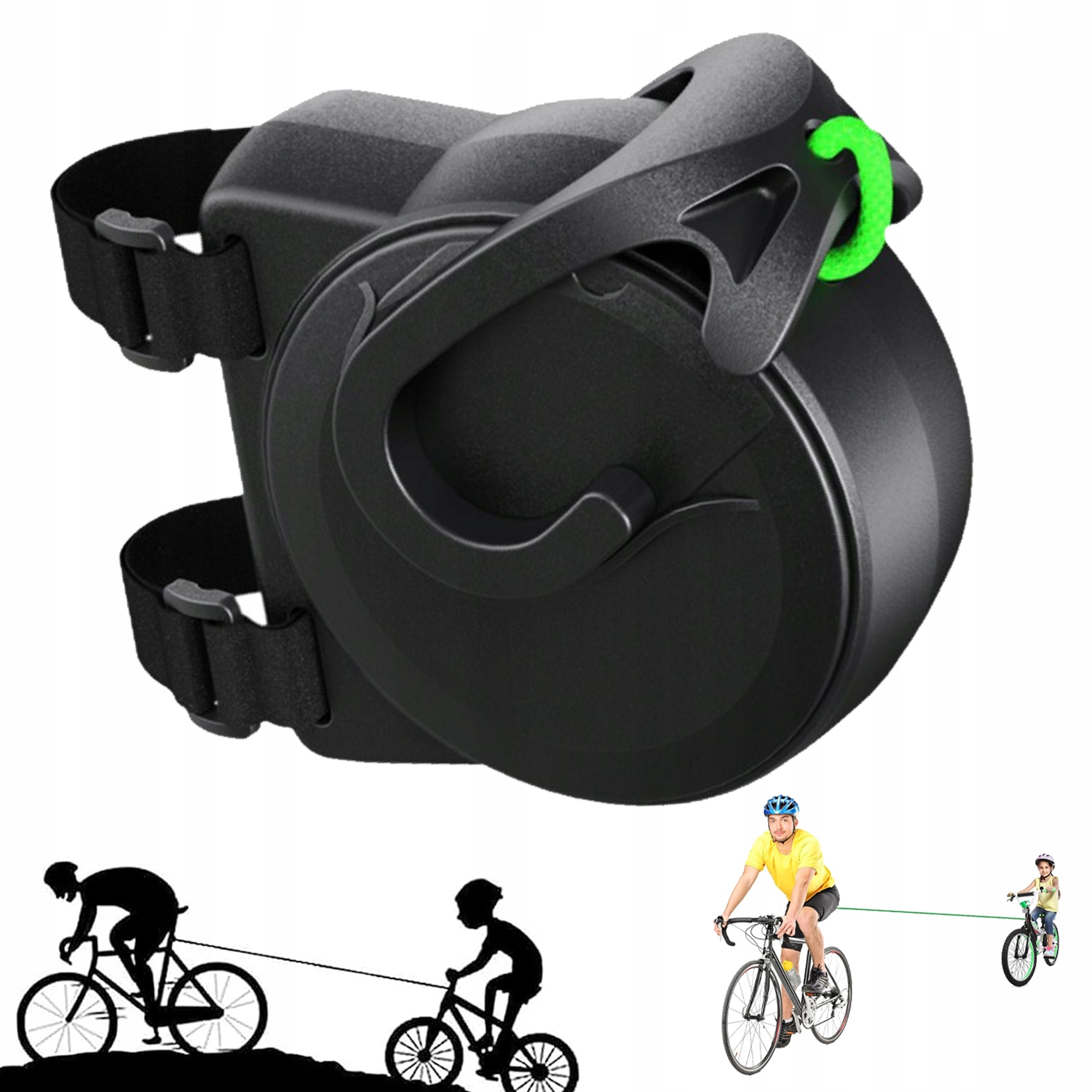 Linka Holownicza Do Roweru 2.5M Mechaniczna Dla Dzieci I Dorosłych
