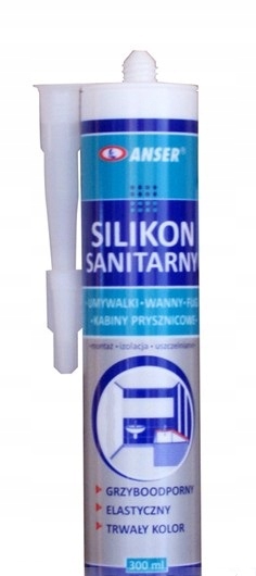 

Silikon sanitarny Wodoszczelny Idealny do łazienki