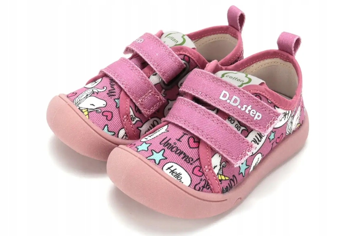 Buty Dziecięce do Przedszkola dla Dziewczynki Trampki na Rzepy DDStep 24