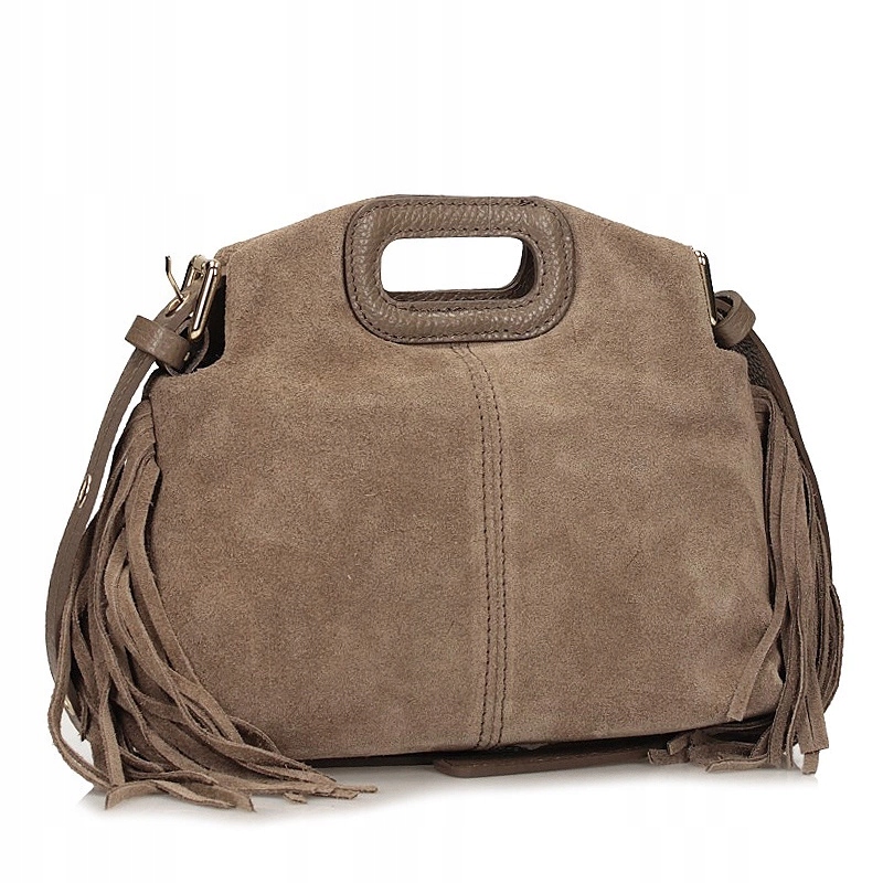 Dámská kabelka Toscanio G113 C.béžová D40 béžová kabelka přes rameno kožená