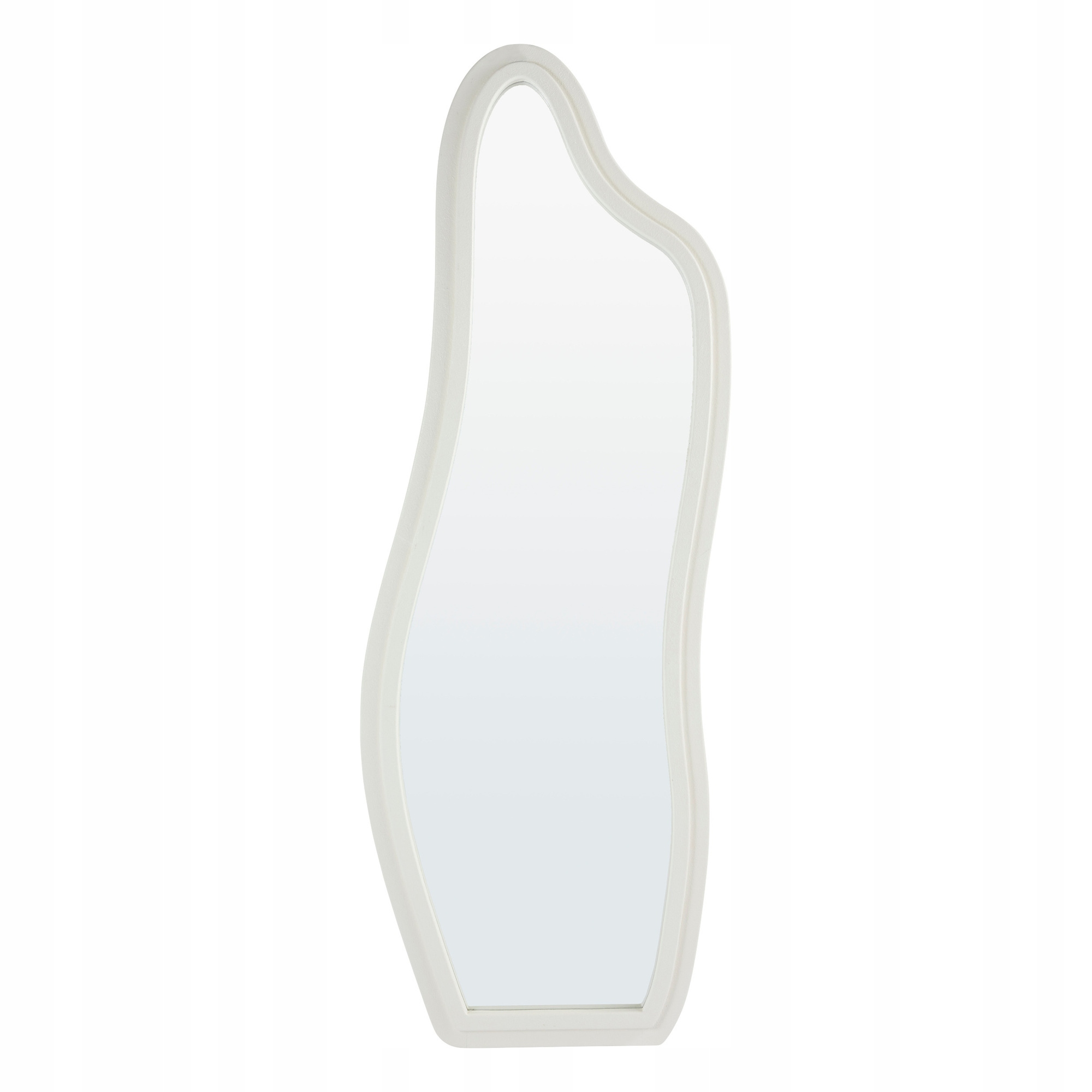 Lustro Ścienne Mdf 160 X 58 CM Głębokość 2.4 CM Białe Rozkładane