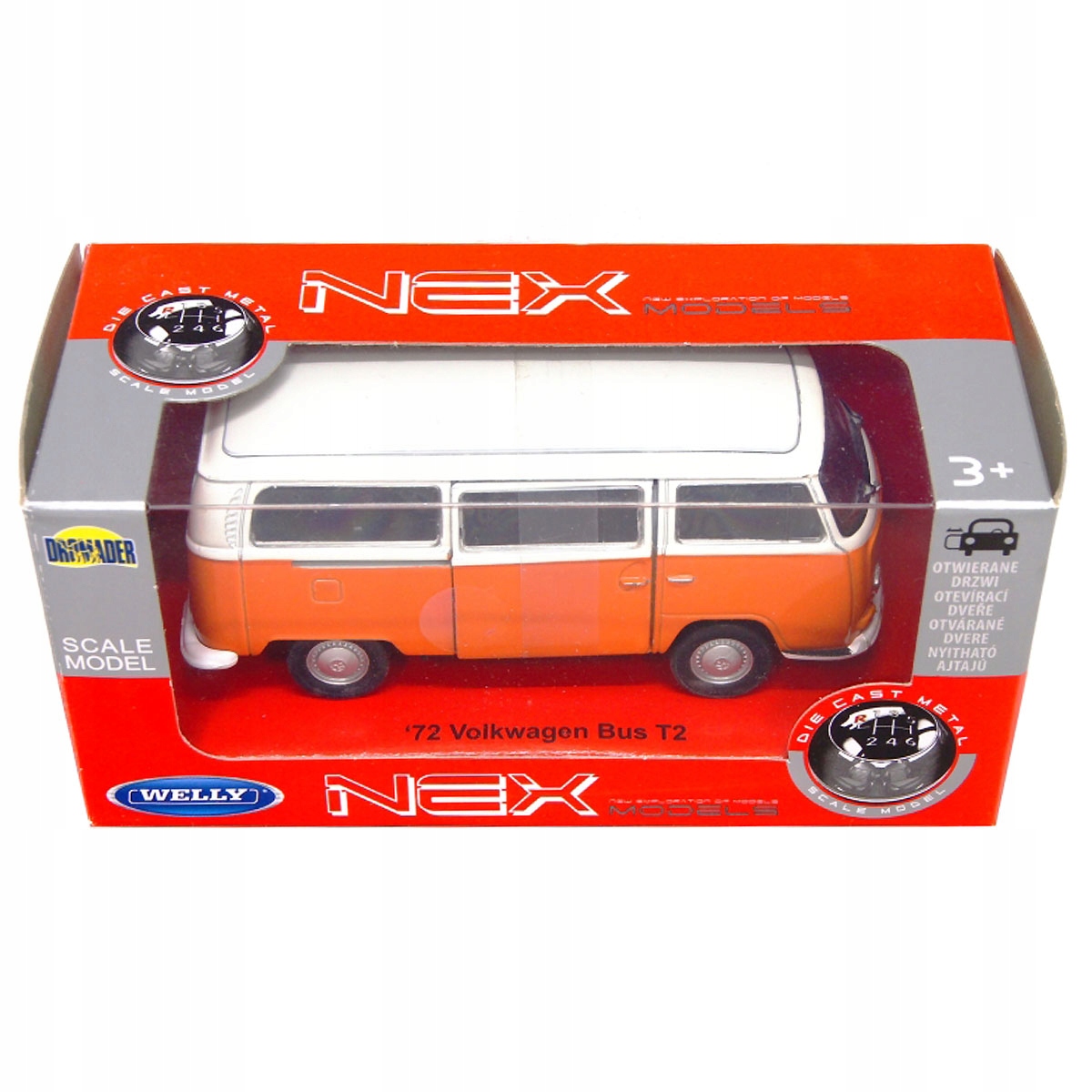 

Welly 1:34 Vw Volkswagen T2 Bus '72