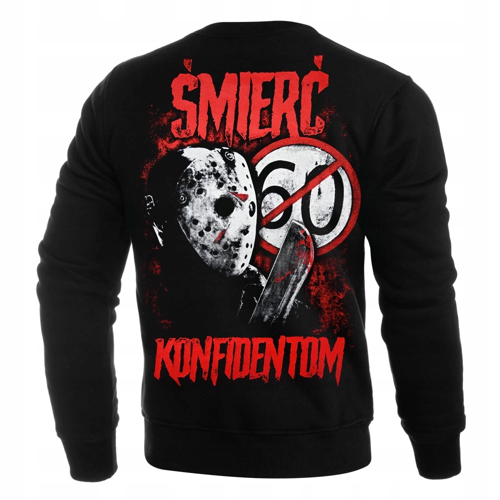 mikina bez kapuce s potiskem Extreme Adrenaline „Smrt konfidentům“ r.XL