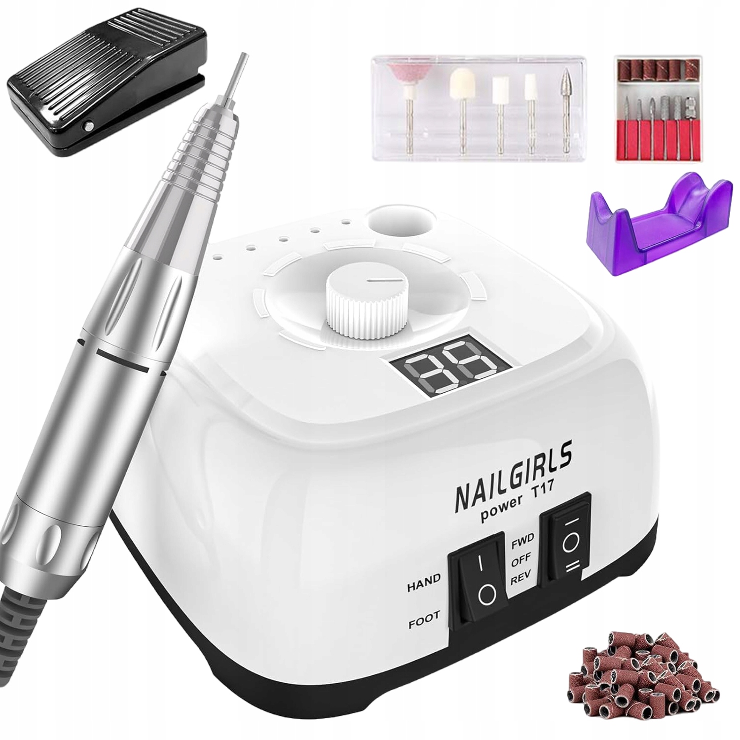 11V1 Všestranná Bruska Na Nehty Manikúra Pedikúra Sada 220V