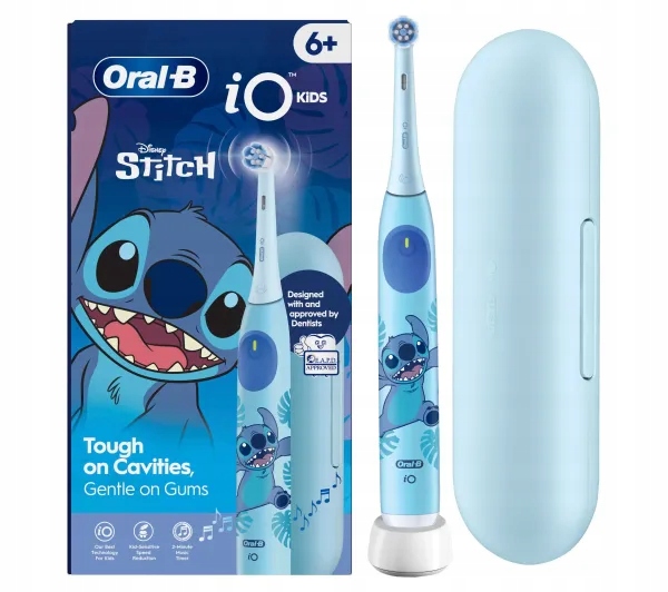 Szczoteczka elektryczna dla dziecka Oral-B iO Kids Stitch Niebieska
