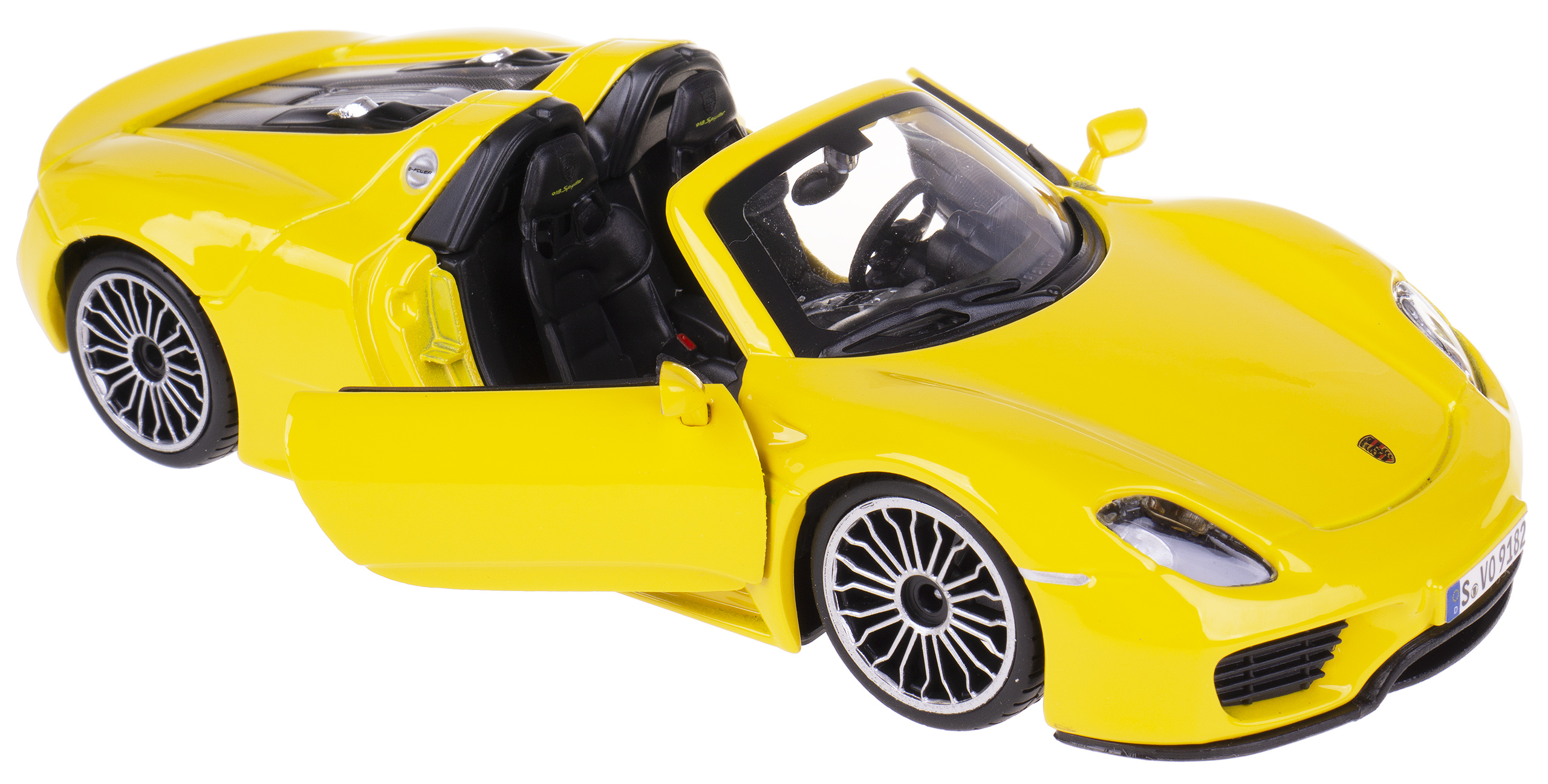

Porsche 918 Spyder Model Metal Bburago 1:24 Żółty