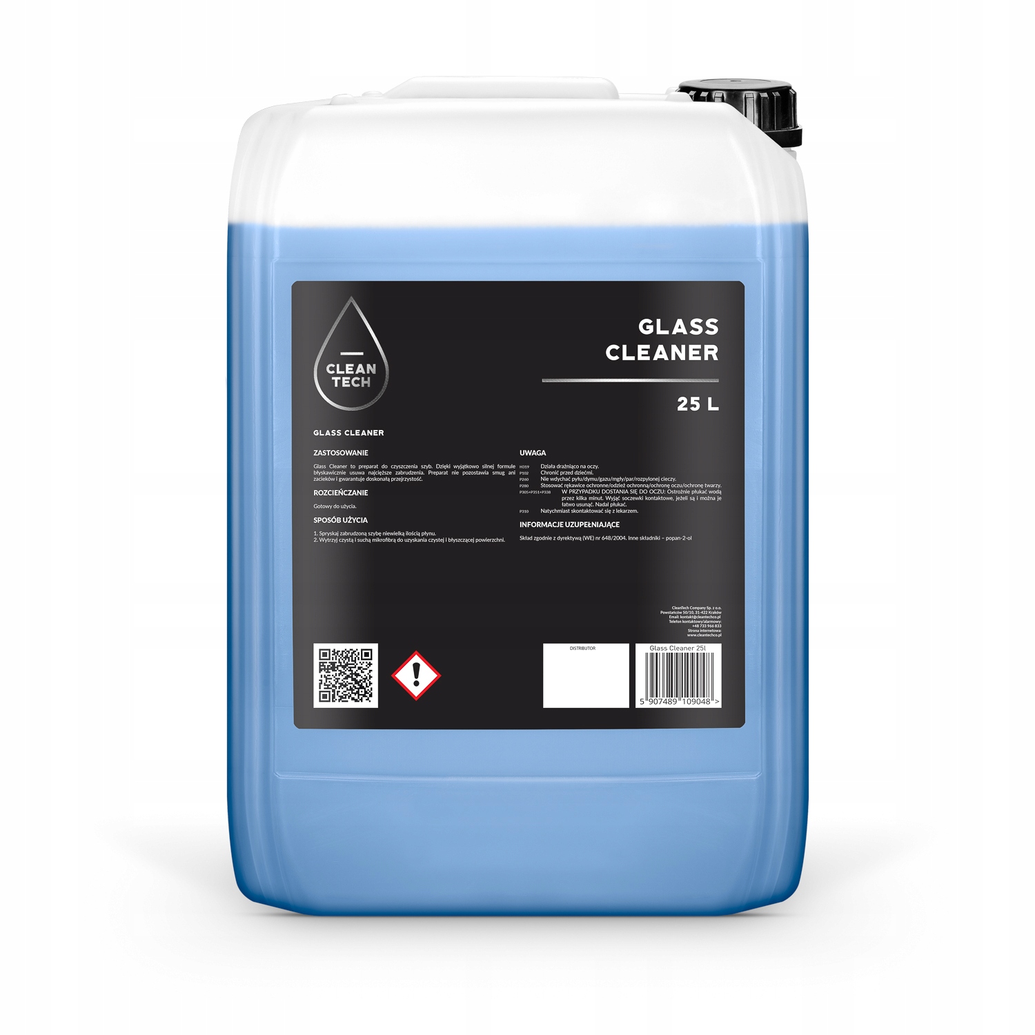 Cleantech Glass Cleaner 25L