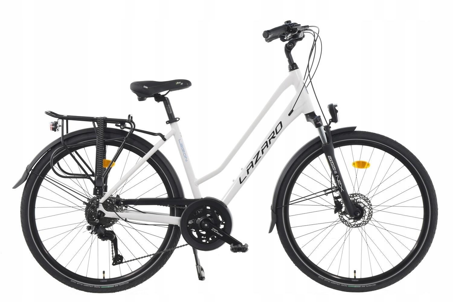 Rower Trekkingowy Lazaro Legion V3 Damski Shimano Hydraulika Biały 17