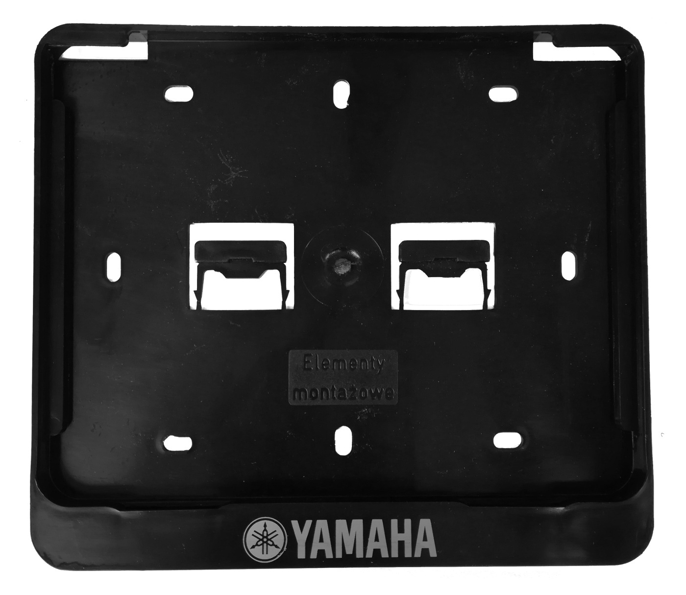 Motocyklowa ramka tablicy Yamaha Czarna 19x17cm
