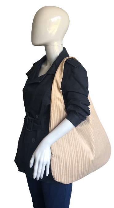 TOREBKA WOREK SZOPERKA OPONKA BEŻOWA Kolor brązowy