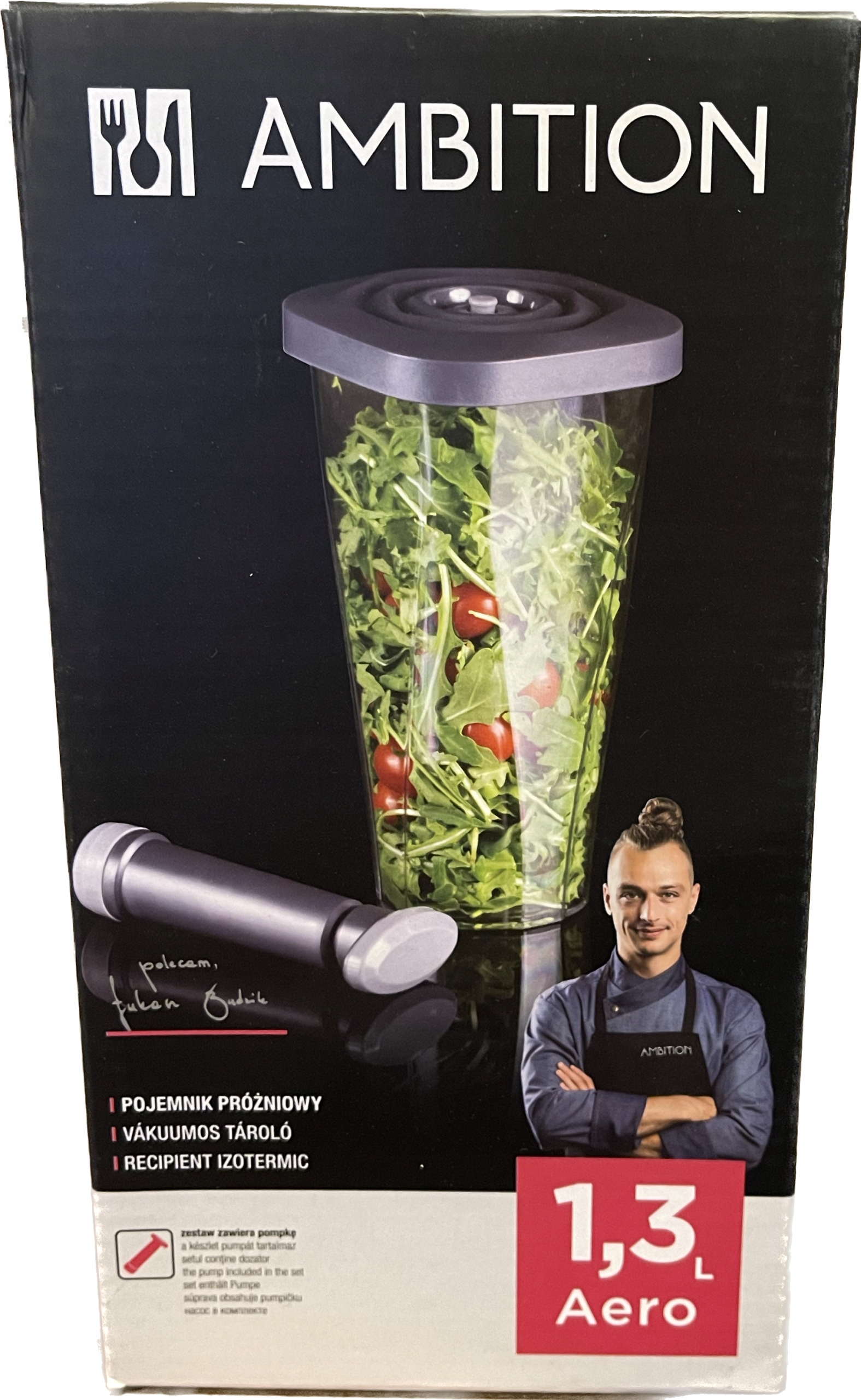 

Pojemnik próżniowy Kubek Pompka Ambition Aero1,3