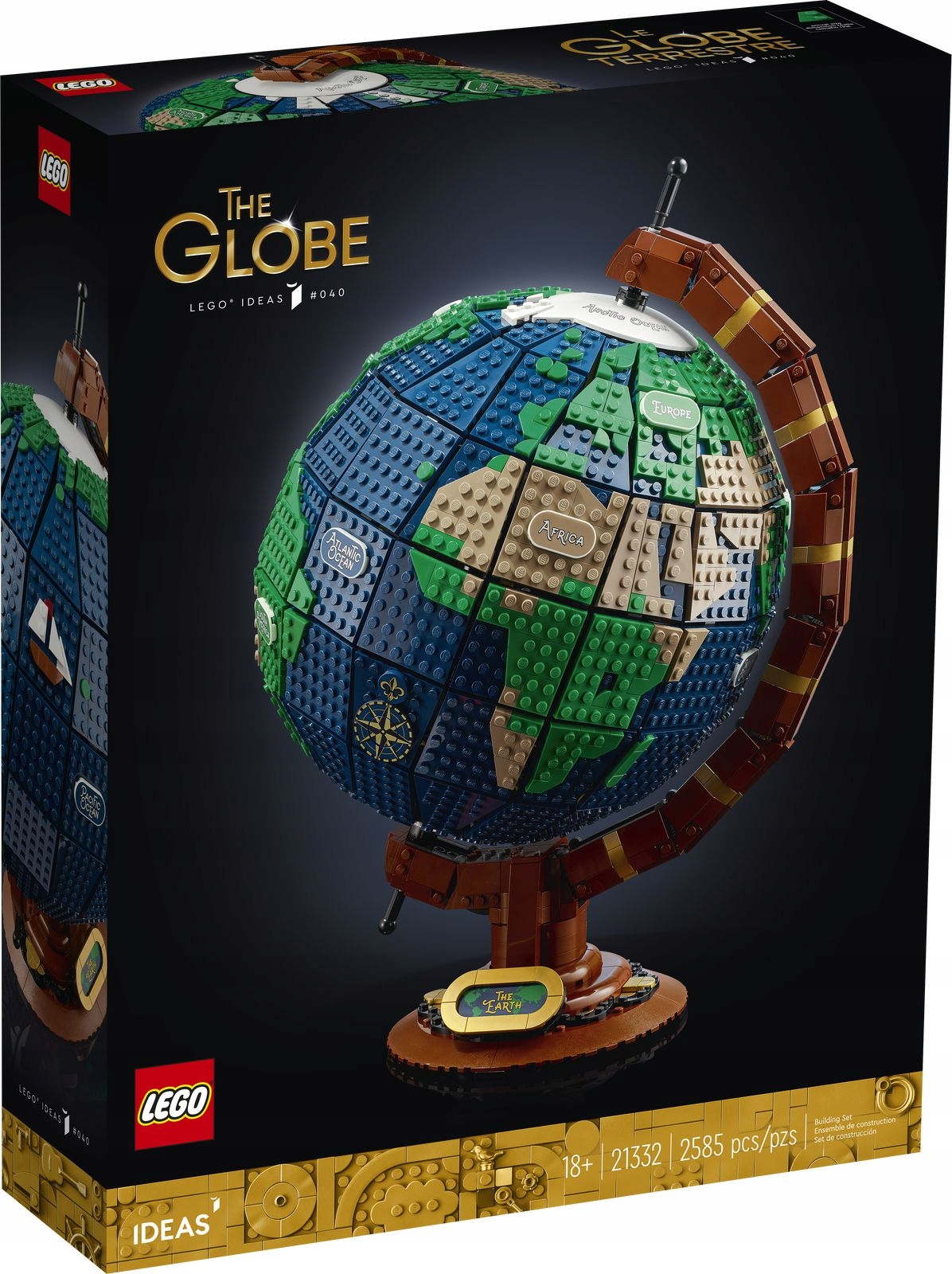 Klocki LEGO Ideas 21332 GLOBUS Mapa Świata Komunia Marka LEGO