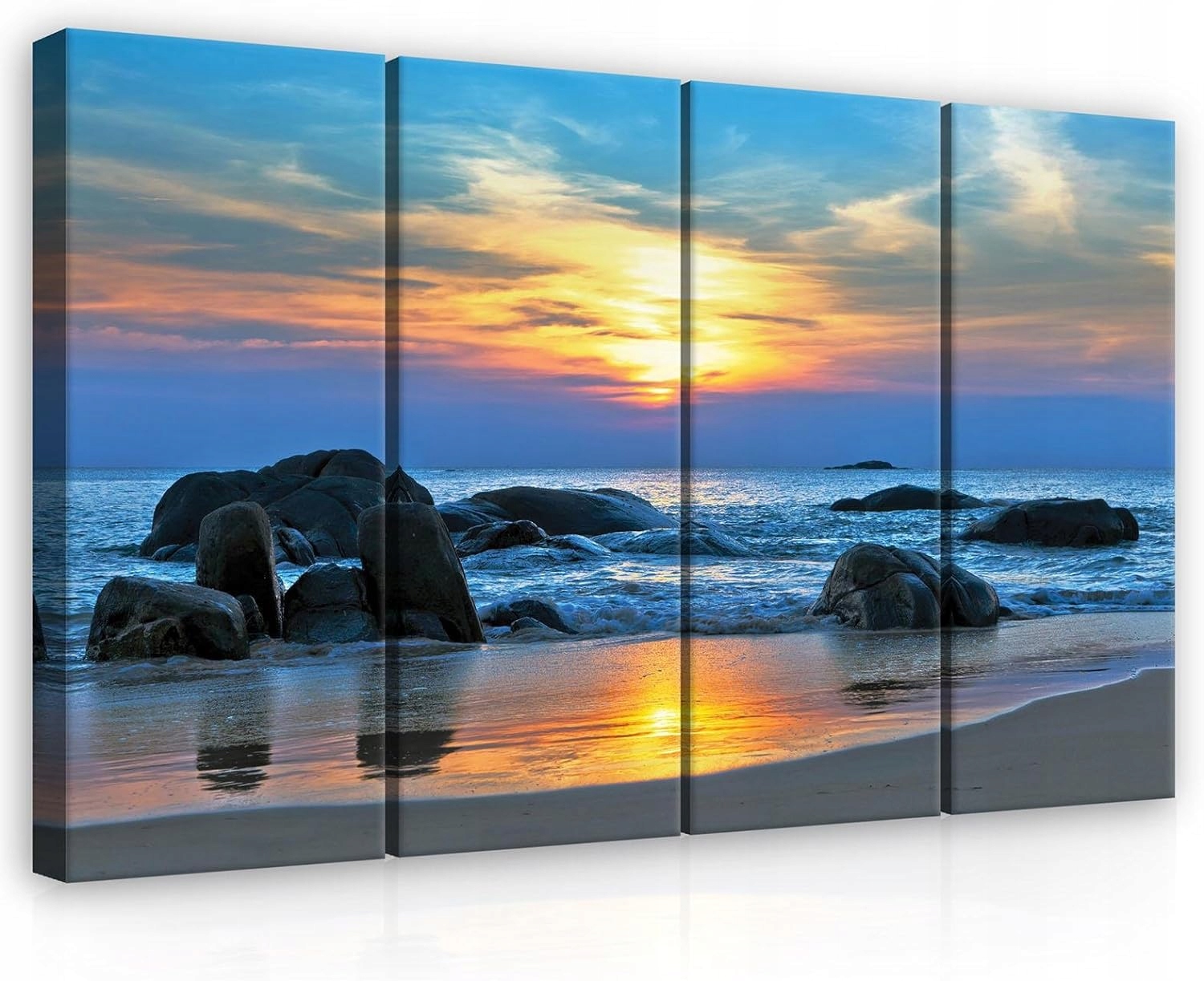 Obraz 120x80 Západ slnka more pláž príroda pokoj harmónia krajina