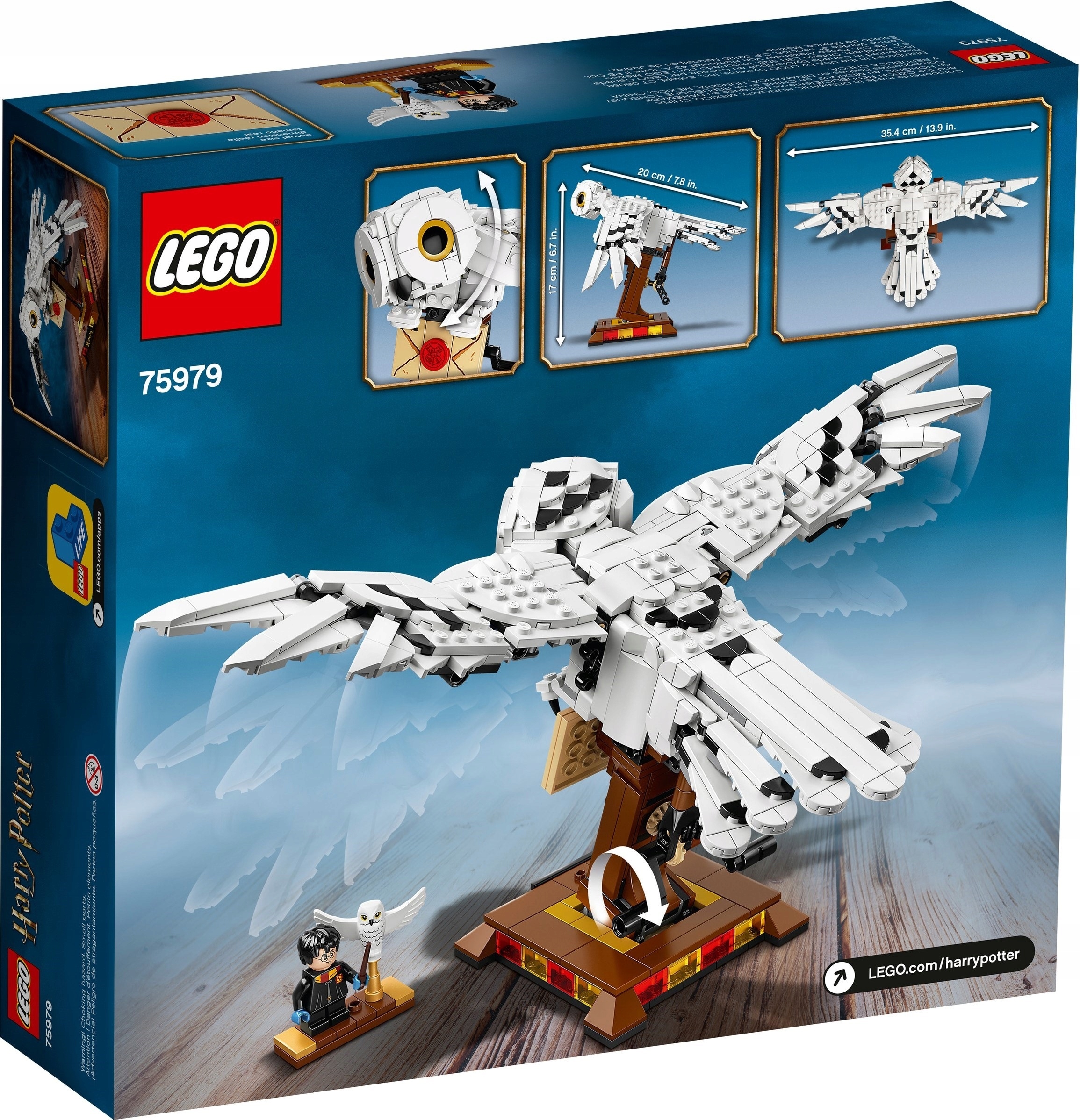 Lego Harry Potter 75979 Hedwiga 630 elementów nowy zestaw klocków