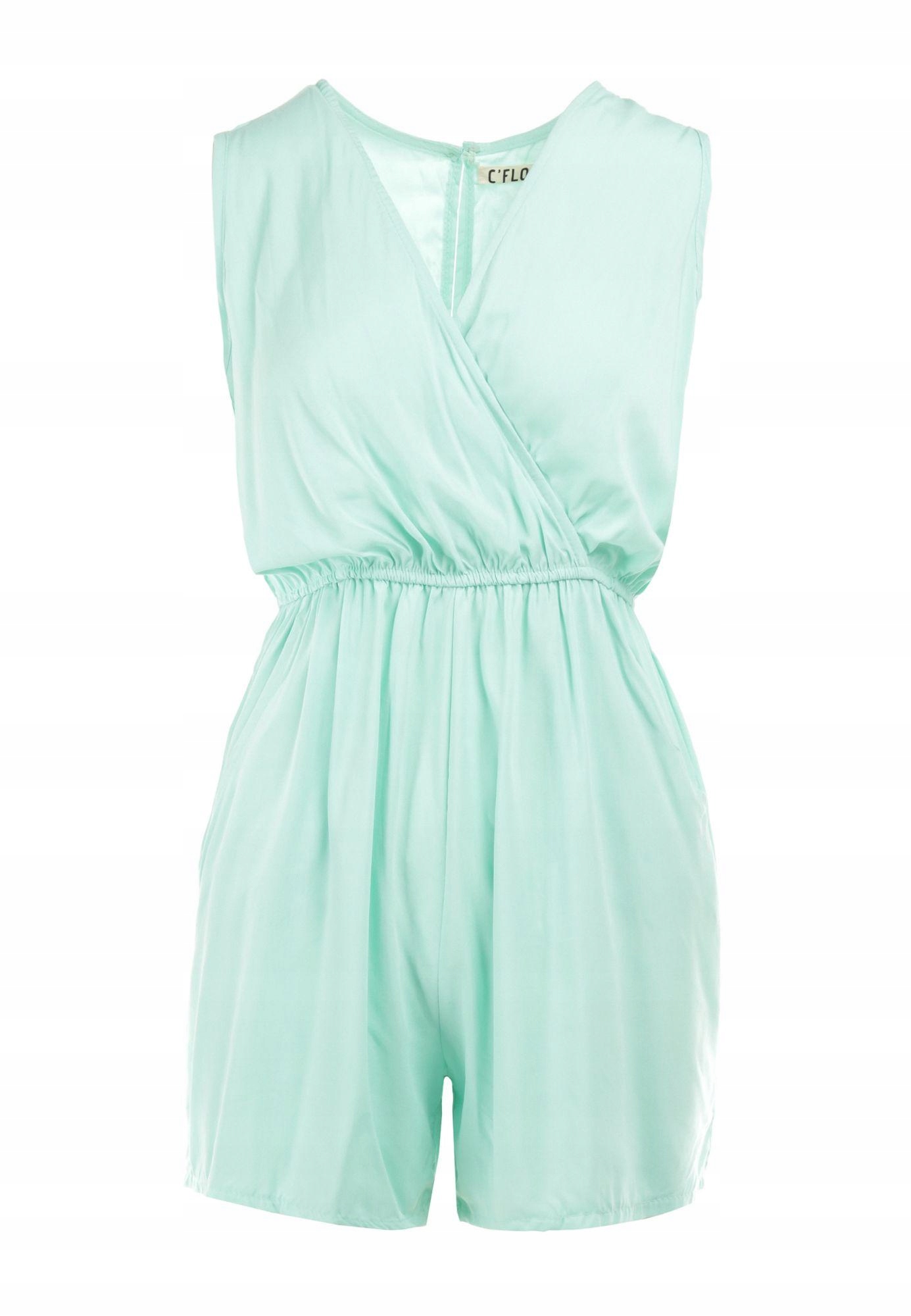 

Renee Miętowy Kombinezon damski S/m Bez rękawów