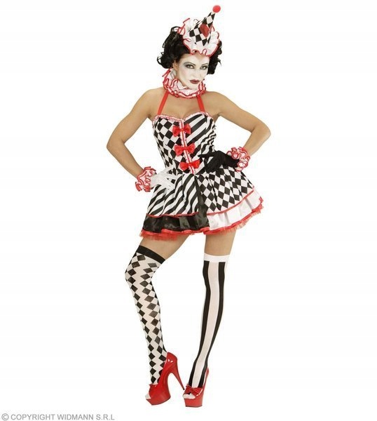 Kostým Paní Pierrot Klaun Sexy Overal L