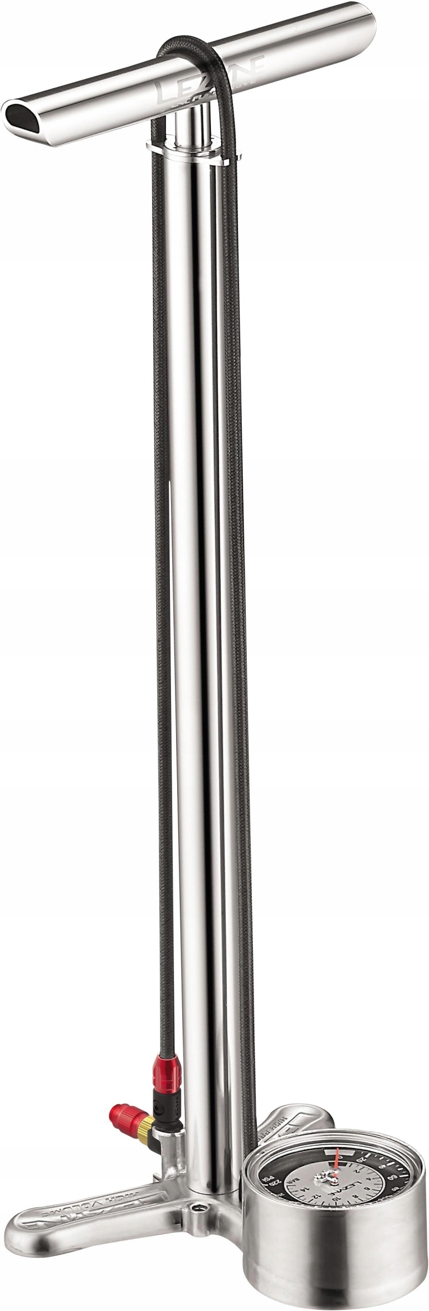 Podlahová pumpa Lezyne Cnc Floor Drive stříbrná