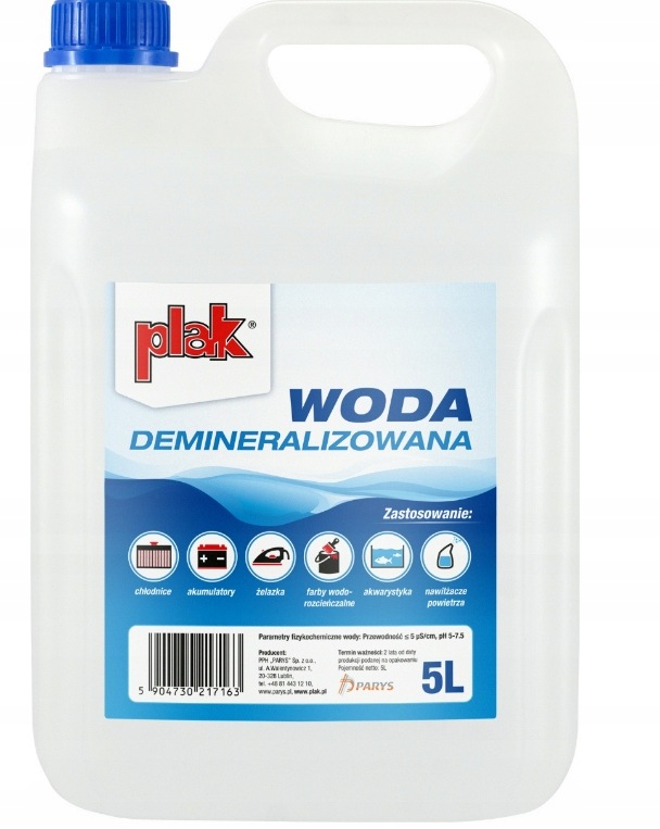 Atas woda demineralizowana 5L