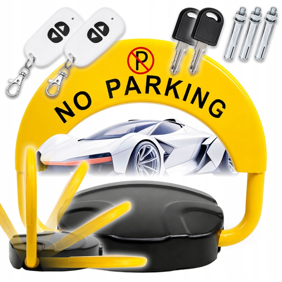 Automatyczna Blokada Parkingowa Składana Na Pilota Słupek Parkingowy Stal